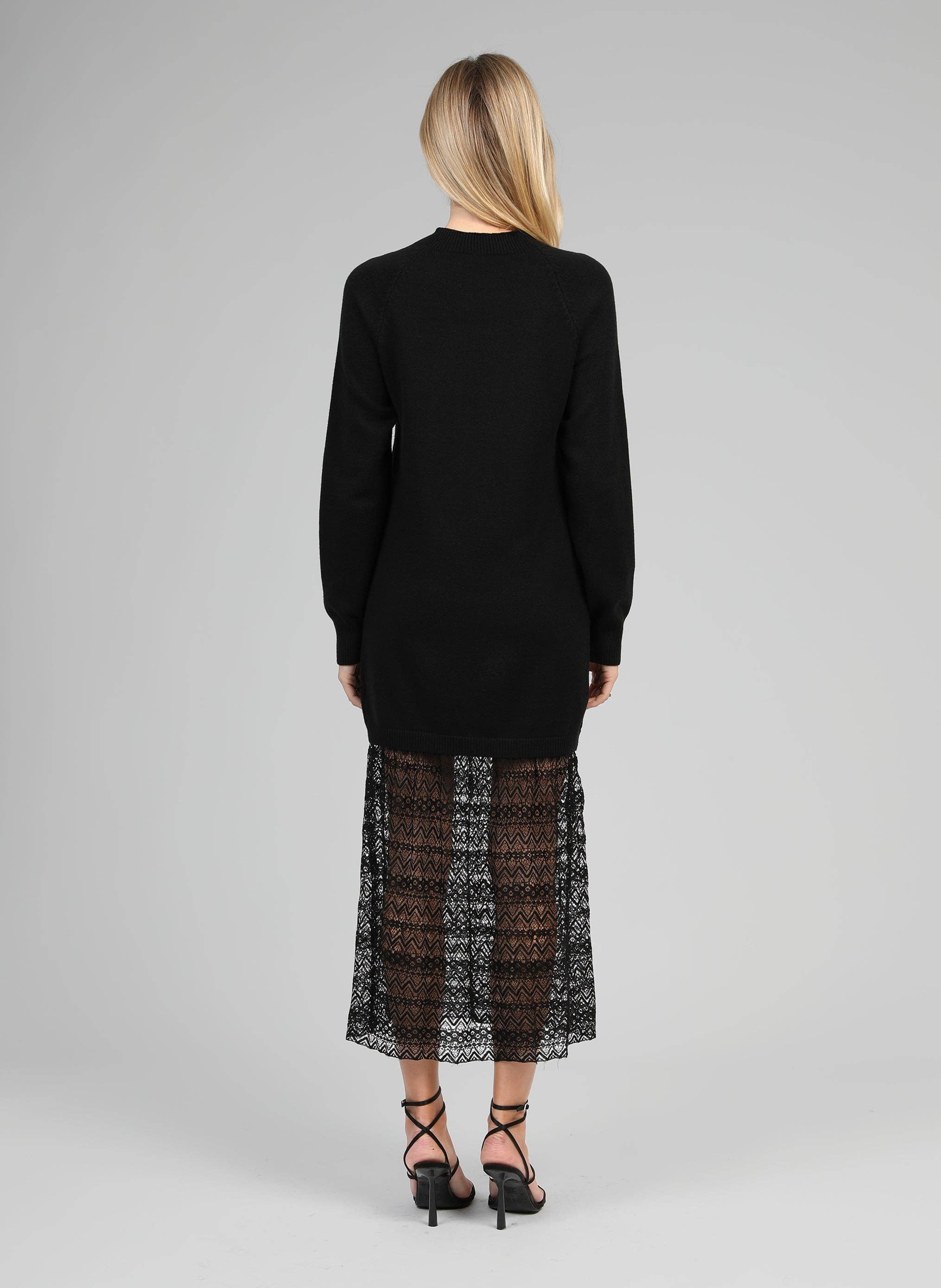 An'ge – Großhandel Kleid – Damen – NAKINI LANGES KLEID schwarz4