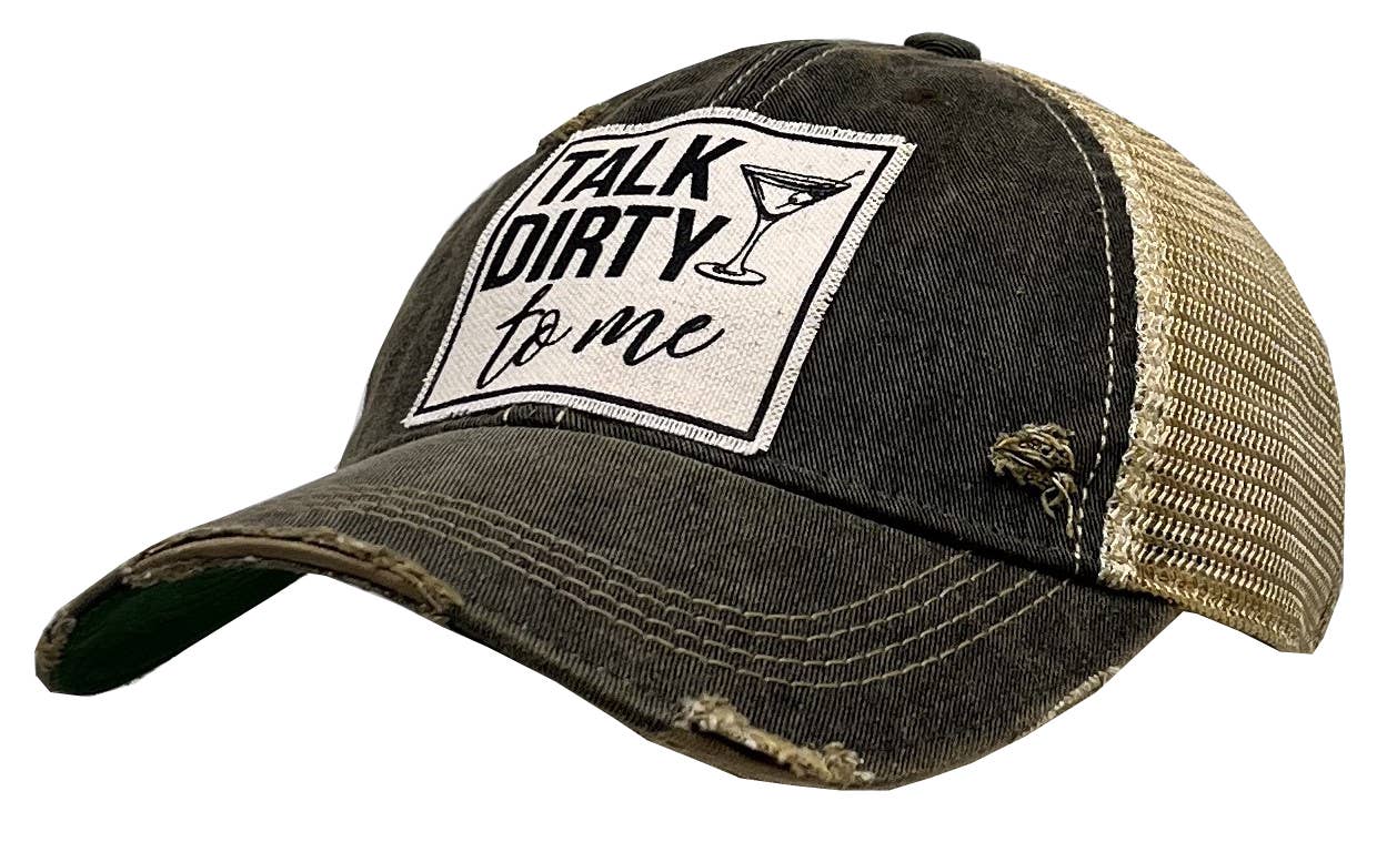 Vintage Life - Vente Casquette de camionneur – unisexe - Casquette de baseball Talk Dirty To Me - Unisexe1
