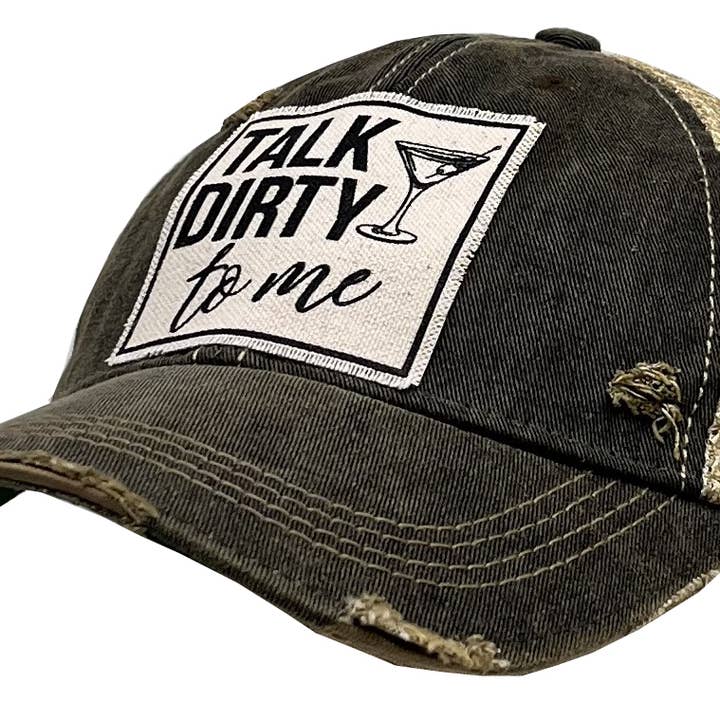 Vintage Life - Vente Casquette de camionneur – unisexe - Casquette de baseball Talk Dirty To Me - Unisexe1