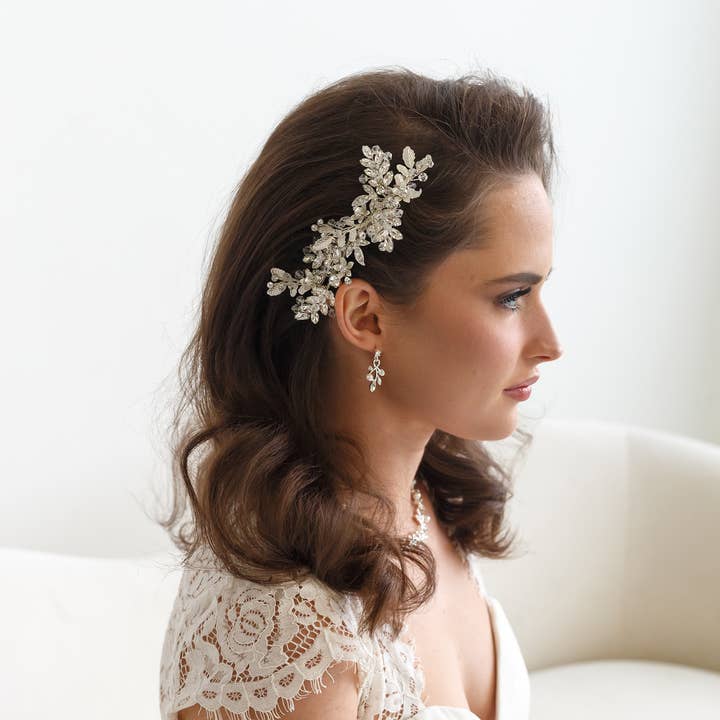 allureweddingjewelry - Wholesale Hair Pin - Halley Crystal Hair Comb1