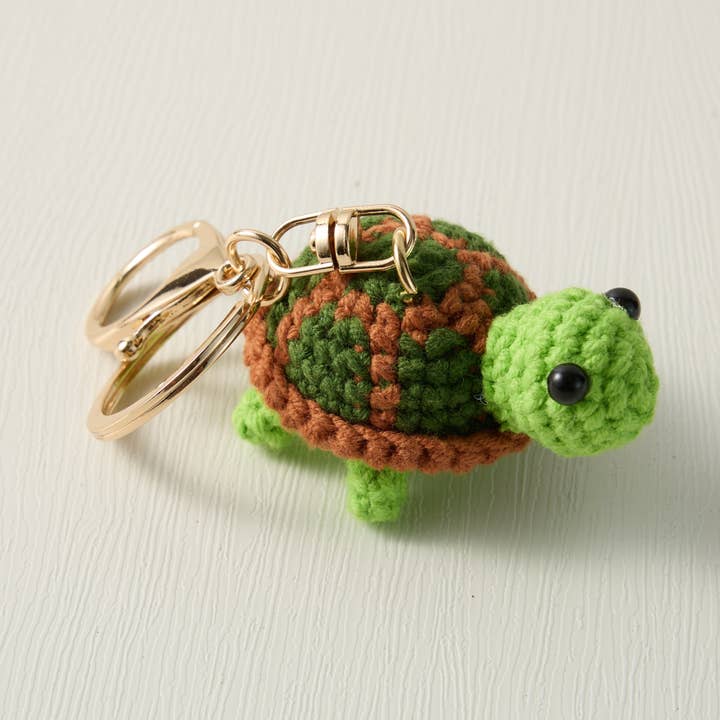 Hand-Crochet Turtle Keychain for a Peaceful Touch for wholesale by Sparkle Being