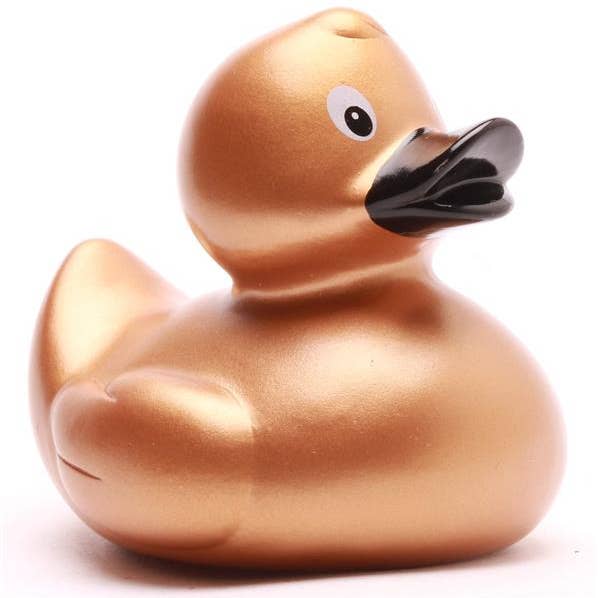 Pato de goma dorado - pato de goma para venta al por mayor de Duckshop