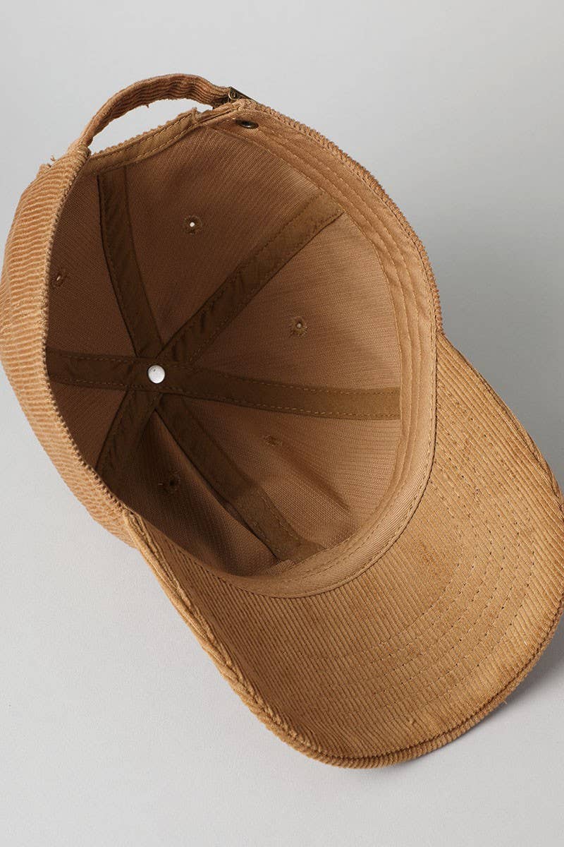 Fashion City - Vente Casquette de baseball – unisexe - Casquette baseball en coton velours côtelé ajustable - Style dad hat18