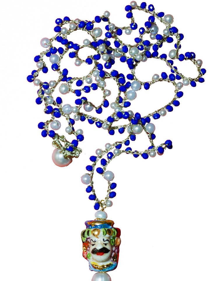 Collana lunga Filippo in ceramica per la vendita all'ingrosso da parte di CASHFANA