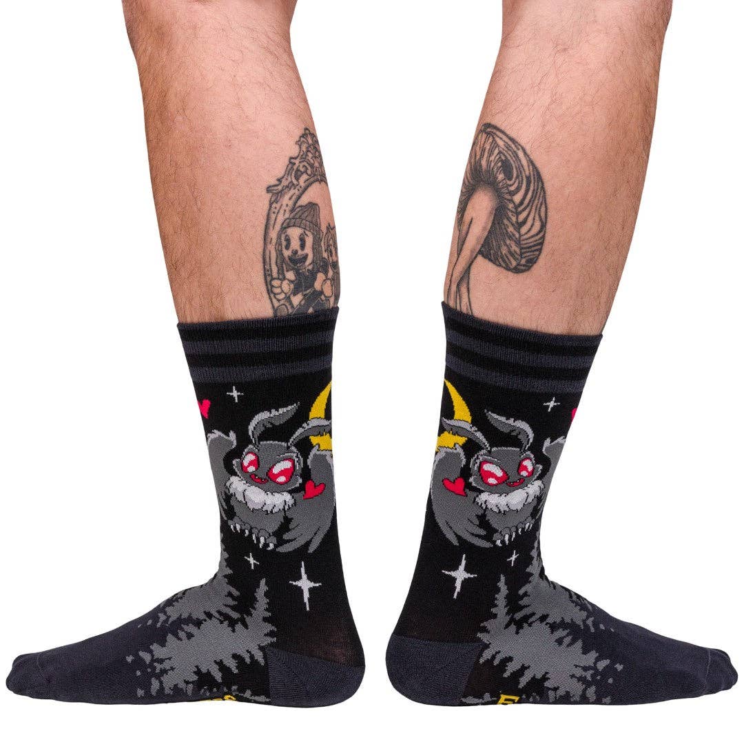 FootClothes LLC - Wholesale Socks - Unisex - Cute Mothman Crew Socks2