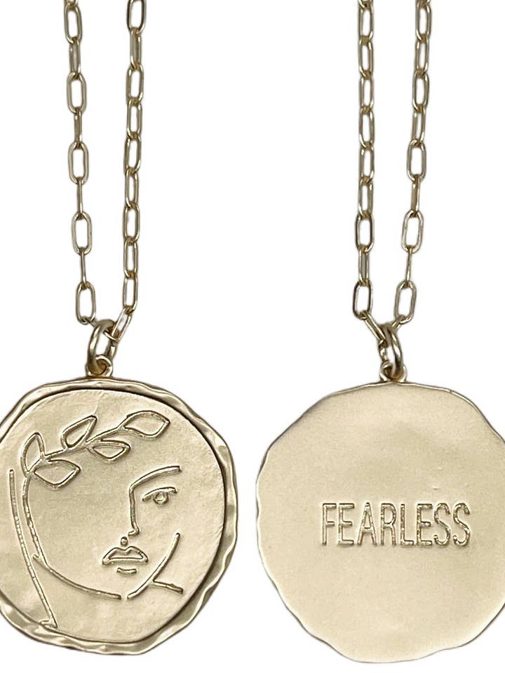 La Déesse Collection Bia “FEARLESS” Reversible Necklace for wholesale by Arden