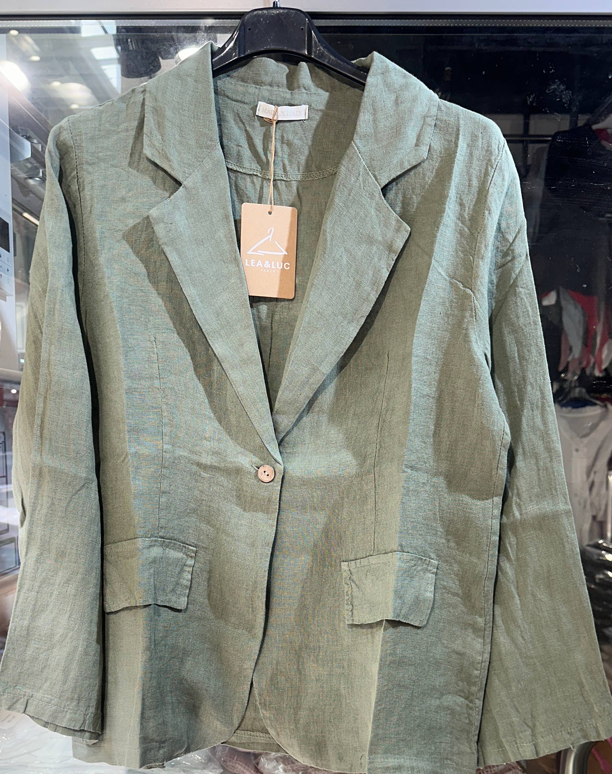 LÉA & LUC - Wholesale Jacket - Women's - 100% Linen Jacket REF. 345514
