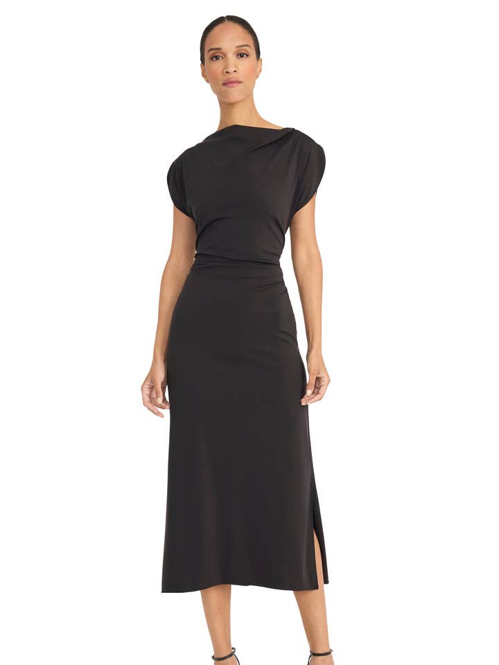 MIDI DRESS WITH SIDE SLIT for wholesale by Maggy London Group
