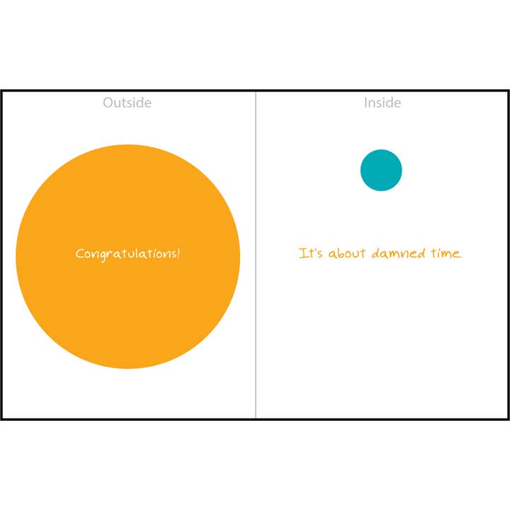 Biglietto di auguri «It's About Time» per la vendita all'ingrosso da parte di Zippernut Press™