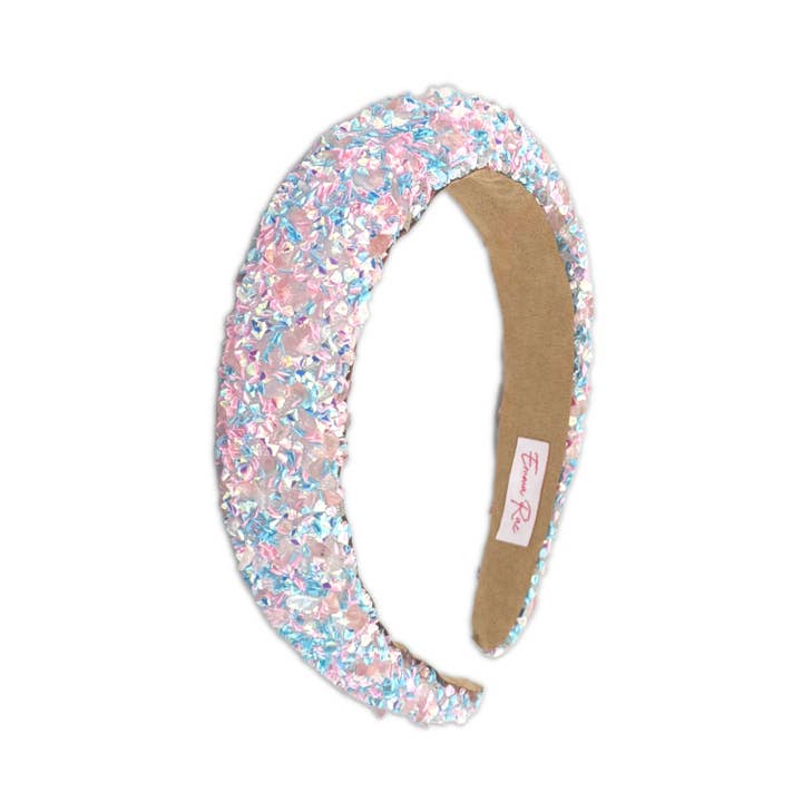 Little Miss Zoe - Wholesale Fashion Headband - Kids - Thick Sparkly Headband Pink