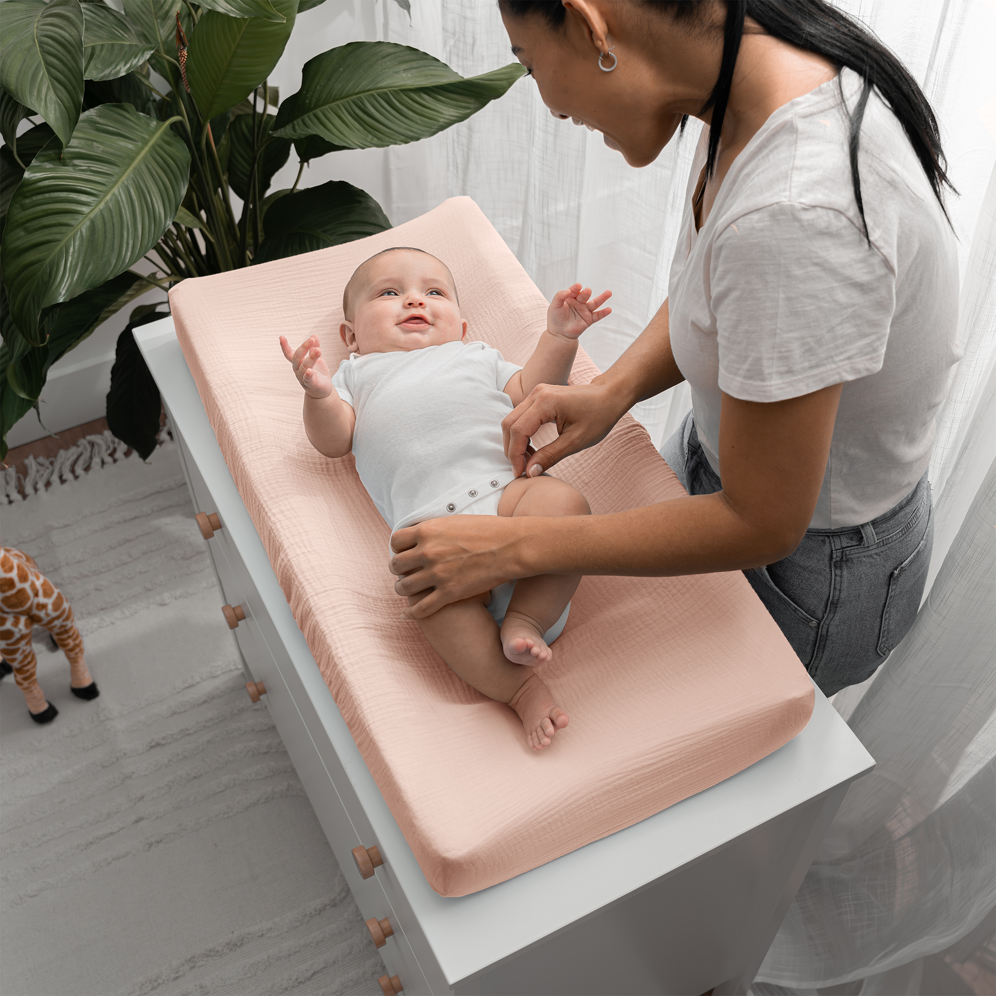 Comfy Cubs - Wholesale Changing Mat/Pad Cover - Baby - Muslin Fitted Changing Pad Cover Universal Fit by Comfy Cubs5