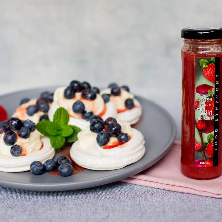 Food Symphony - Wholesale Sauce - Strawberry Rose Sauce with Wild Hibiscus2