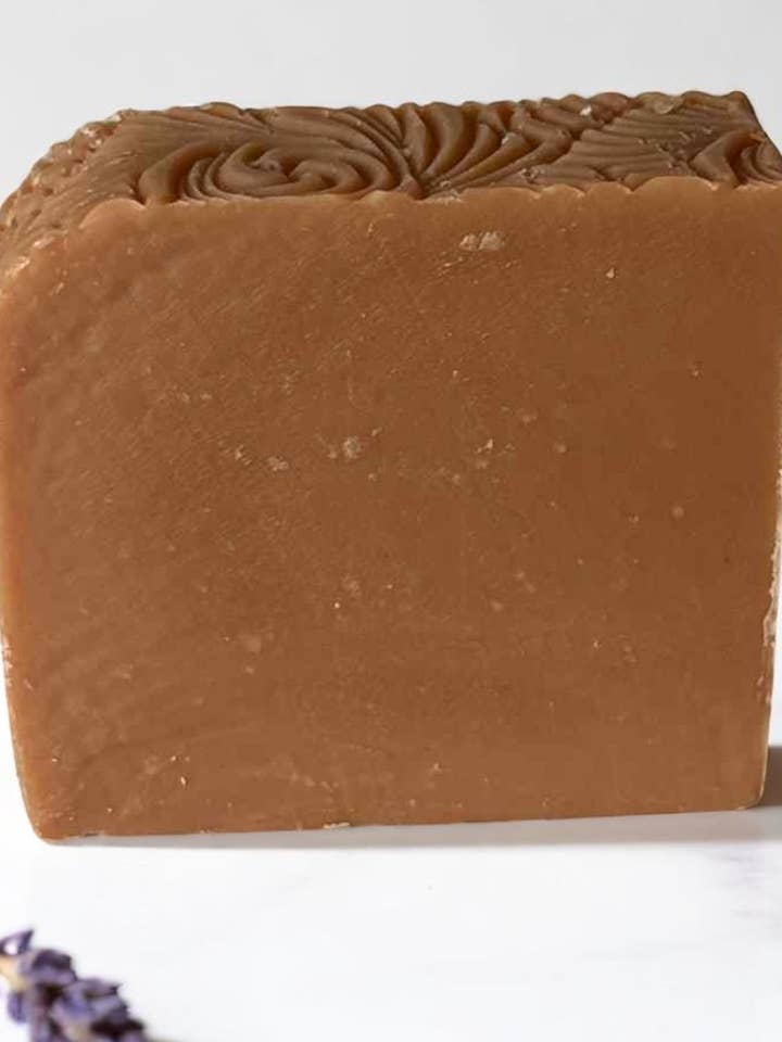 Lavender Pink Clay Face Soap for wholesale by Bubble Mountain Co