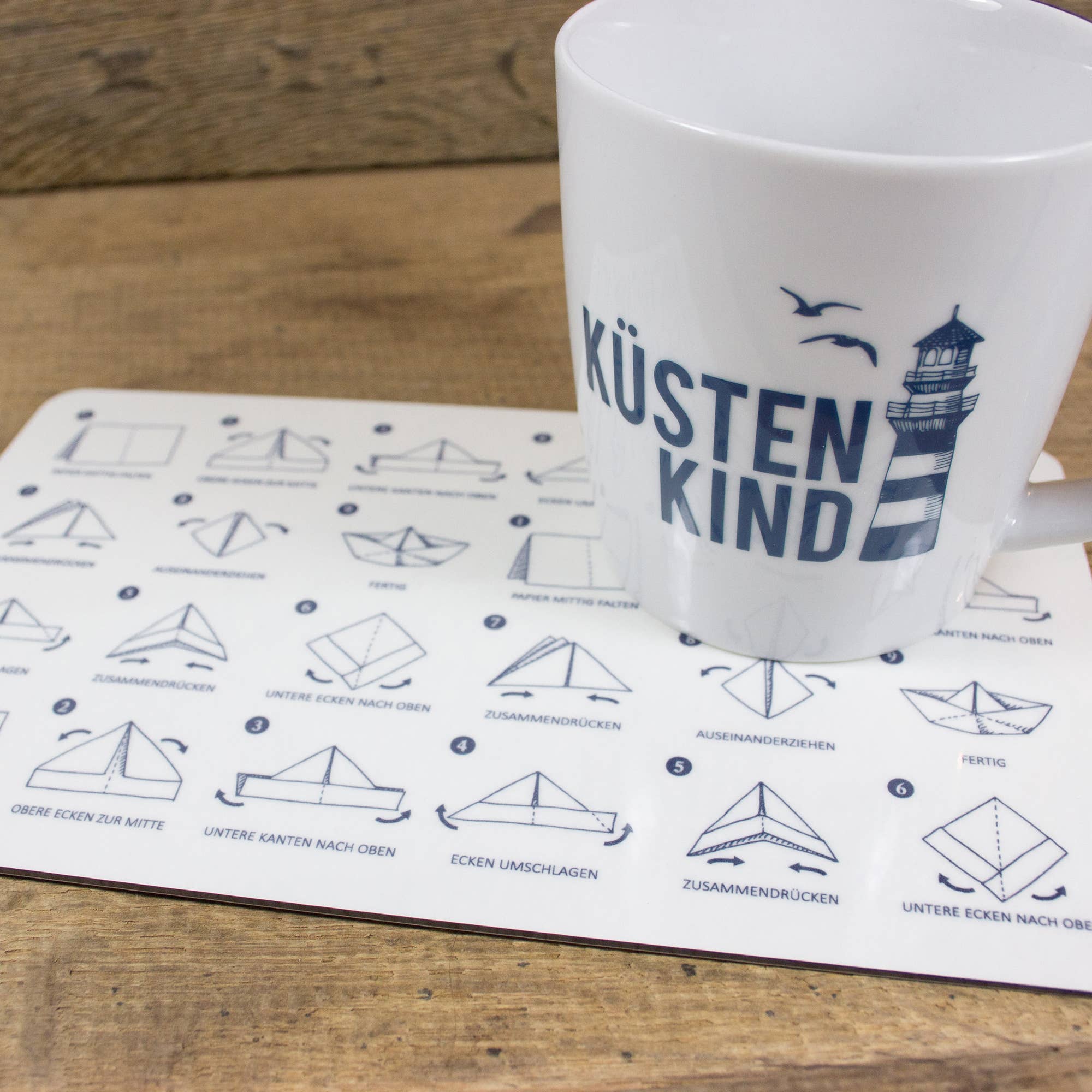 Bow & Hummingbird - Wholesale Placemat - Maritime breakfast board paper boat1