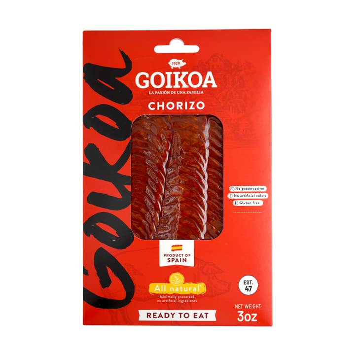 Mild Deli Cut Chorizo - Sliced 14/3oz - GOIKOA for wholesale by Khayyan Specialty Foods