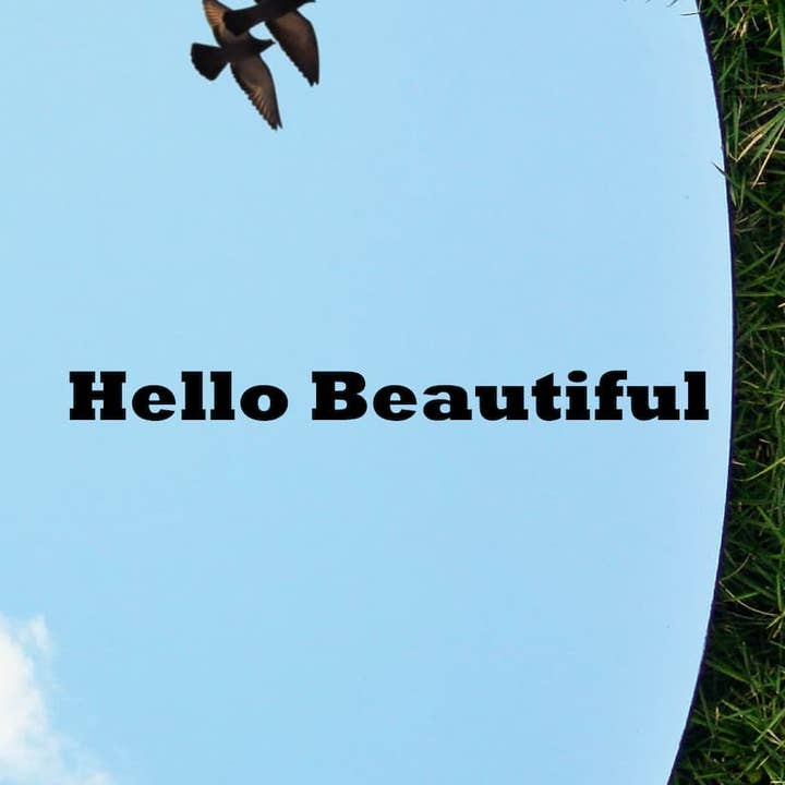 Hello Beautiful Vinyl Decal for engroshandel hos All Things Scarlett