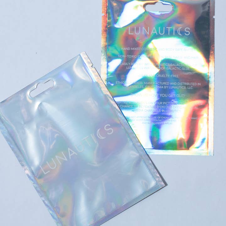 Lunautics – wholesale Kroppsglitter/skimmer – Lila och blå fjäril Chunky Glitter - Mariah