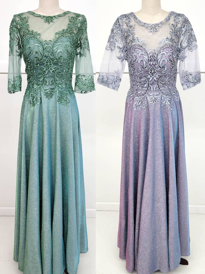 Missy Size Sleeved Long Dress with Pockets J006-S-4XL for wholesale by Chicas