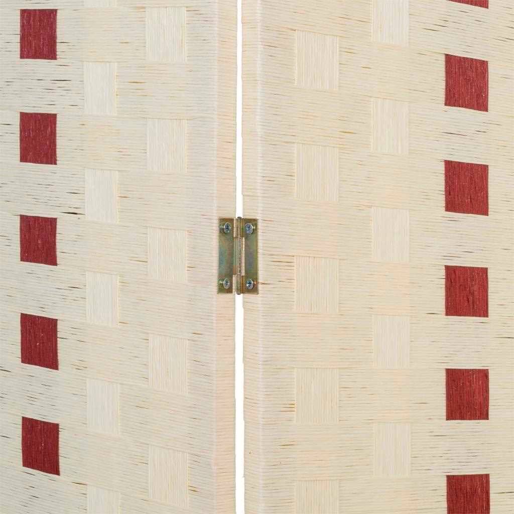 Creaciones Meng - Wholesale Room Divider - RED AND WHITE SCREEN 4 SHEETS 170x40h cm (x4)2