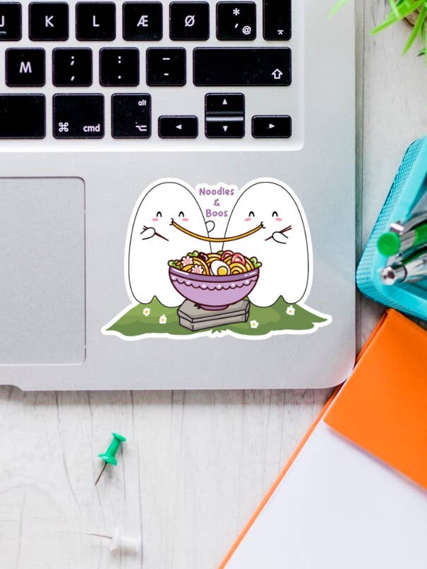 Noodles & Boos Cute Sticker for wholesale by Dotesy Designs