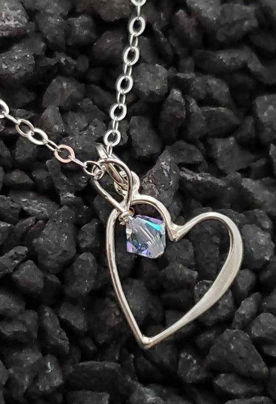 Sosie Designs - Wholesale Pendant/Charm Necklace - Silver Open Your Heart Necklace2