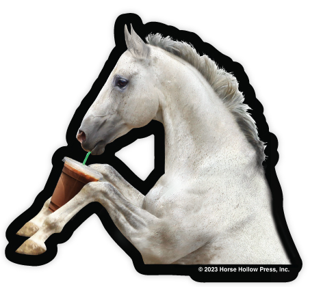 Horse Hollow Press - Wholesale Sticker - 3" Tumbler Horse Sticker / Coffee & Starbucks / WATERPROOF
8