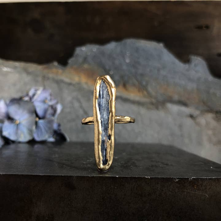 Anello Guardiano - Cianite per la vendita all'ingrosso da parte di Emilie Shapiro Jewelry