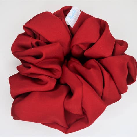 Solid Matte Scrunchie Red Peachskin for wholesale by MyshikiCrafts, LLC.