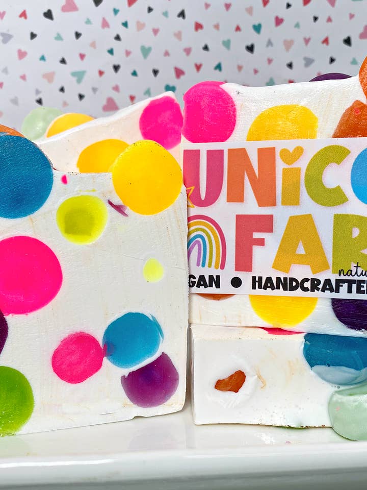 Unicorn Farts - Handmade Soap Bar and other Purchase Wholesale rainbow unicorn. Free Returns & Net 60 Terms on Faire trending on Faire.