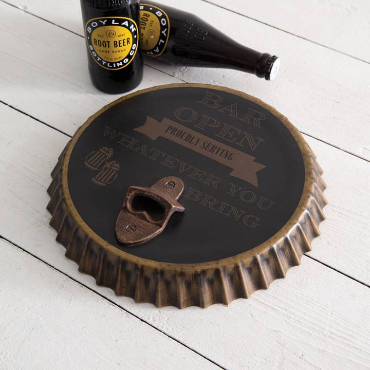 CTW Home Collection - Wholesale Sign - Bar Open Bottle Opener Sign