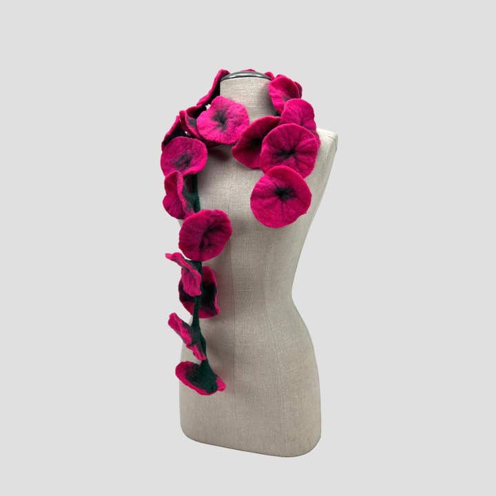 Feltiful - Wholesale Scarf - Women's - 20 Flowers Scarf, Flowers Garland or Wall Hanging16
