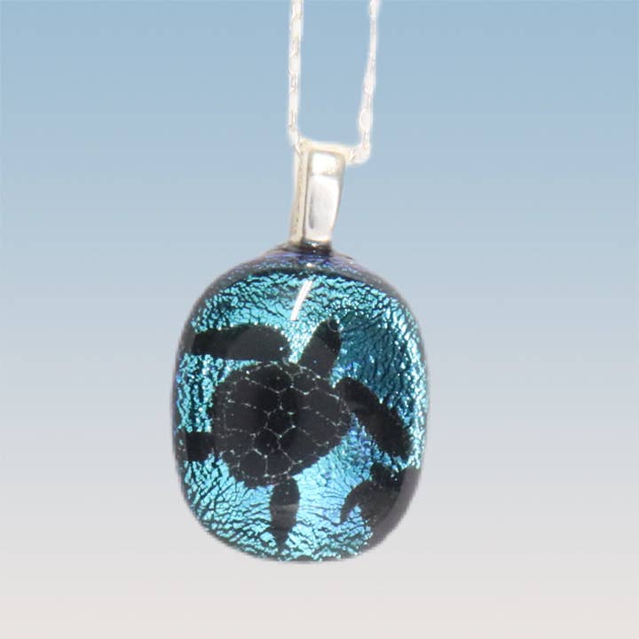 Mini Turtle Pendant 3/8" x 1/2" for wholesale by Glimmer Glass Gifts