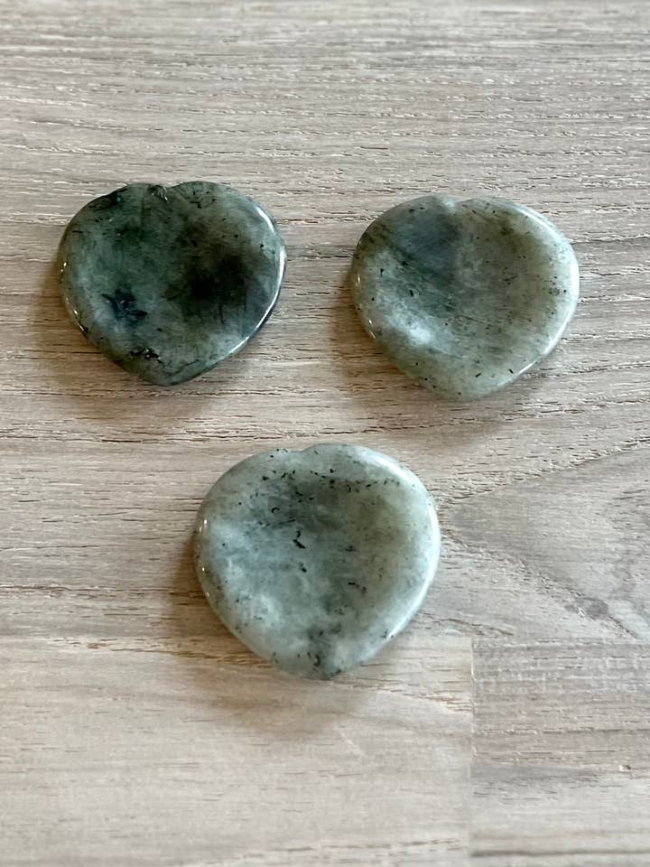 Worry Stone - Labradorite Heart for wholesale by Luna Rae