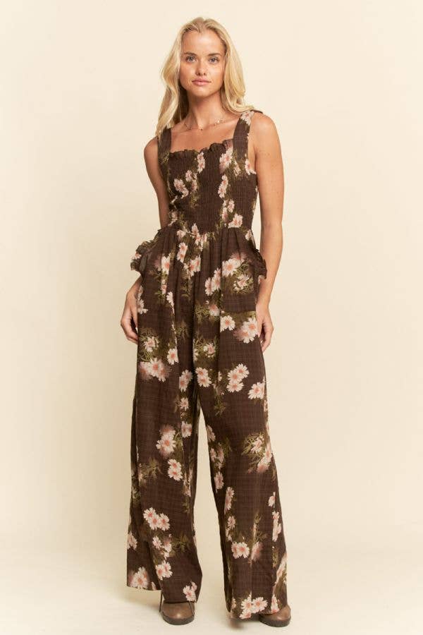Davi & Dani – wholesale Jumpsuit - Dam – PLUS BLOMMÖNSTRAD JUMPSUIT MED VOLANGDETALJ17
