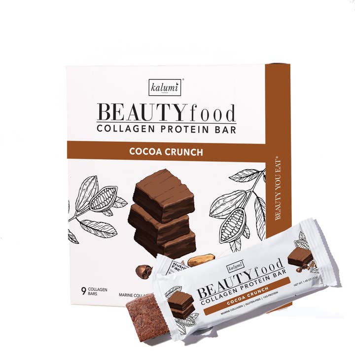 Cocoa Crunch Collageen Protein Bar (9 repen) voor wholesale door Kalumi BEAUTYfood