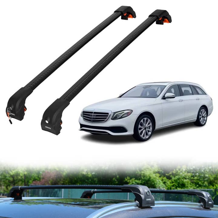 Heavy Duty 220 LBS Roof Rack Cross Bars for Mercedes E-Class Wagon 2017-2023 for wholesale by Erkul Auto USA