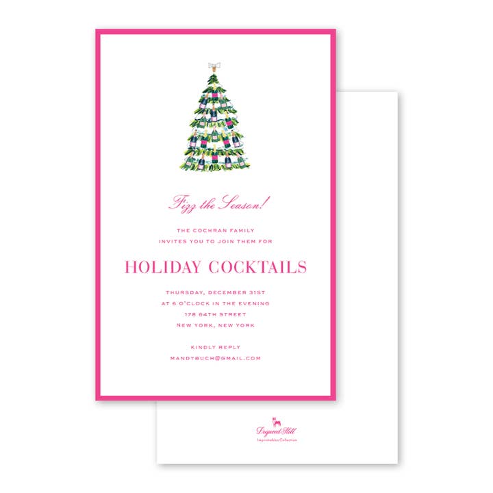 Fizz the Season Bulk Invitation for wholesale by Dogwood Hill