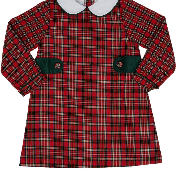 Oaklyn Red Tartan Dress for wholesale by The Oaks Apparel Company