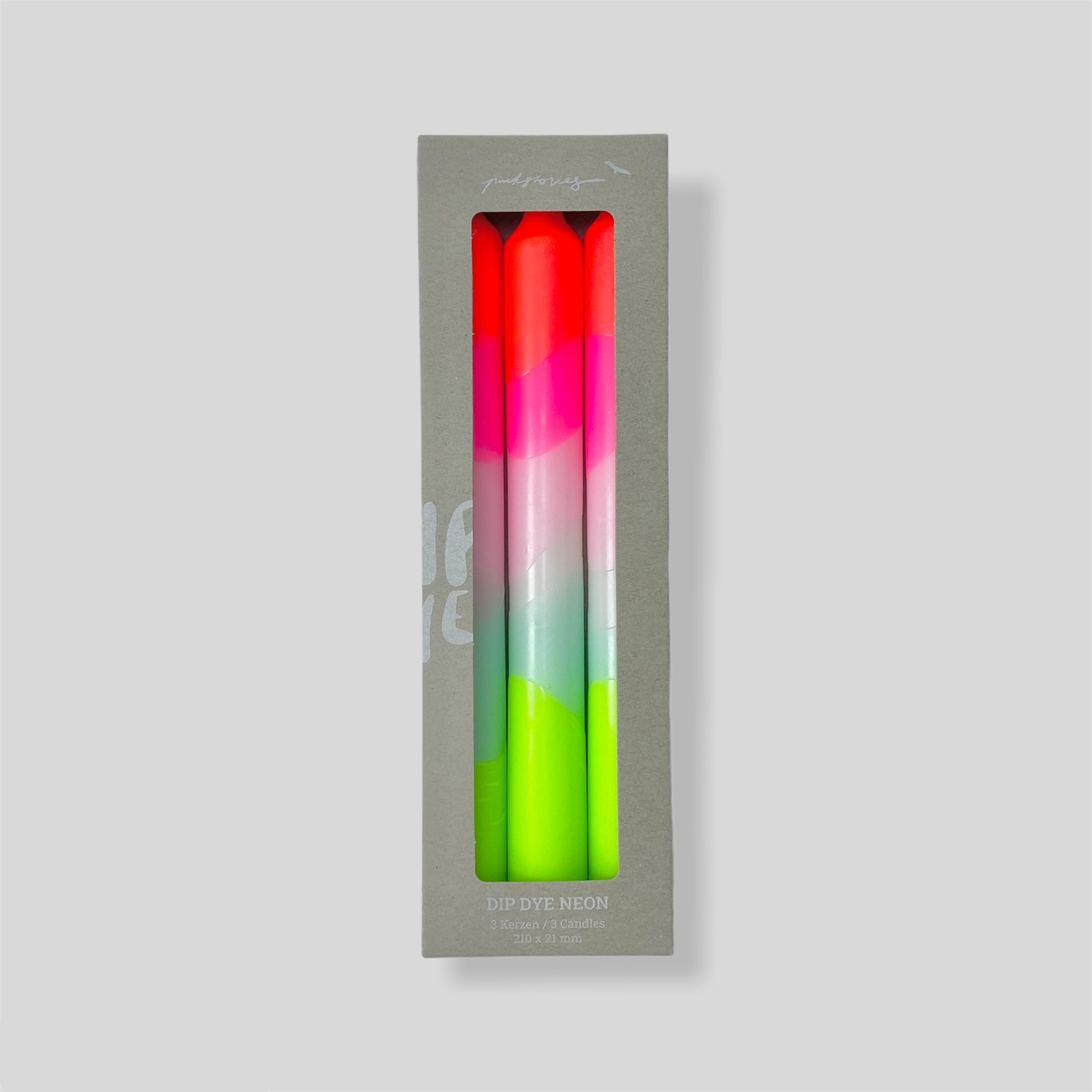 Pink Stories – wholesale Tapered candle/candlestick – Dip Dye Neon * Lollipop Trees 1
