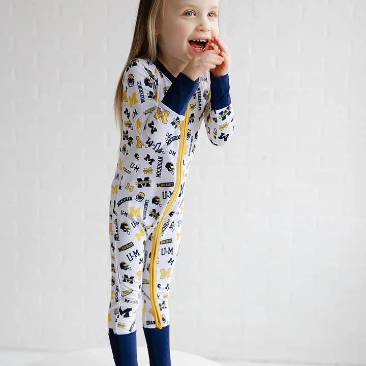 Tailgate Tikes - Wholesale Jumpsuit - Baby - Michigan Wolverines Zippy One-Piece2