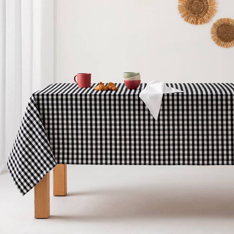 GAMUSI – wholesale Duk – Fläckbeständigt vaxdukstyg med vichy-rutigt bomullsmönster29