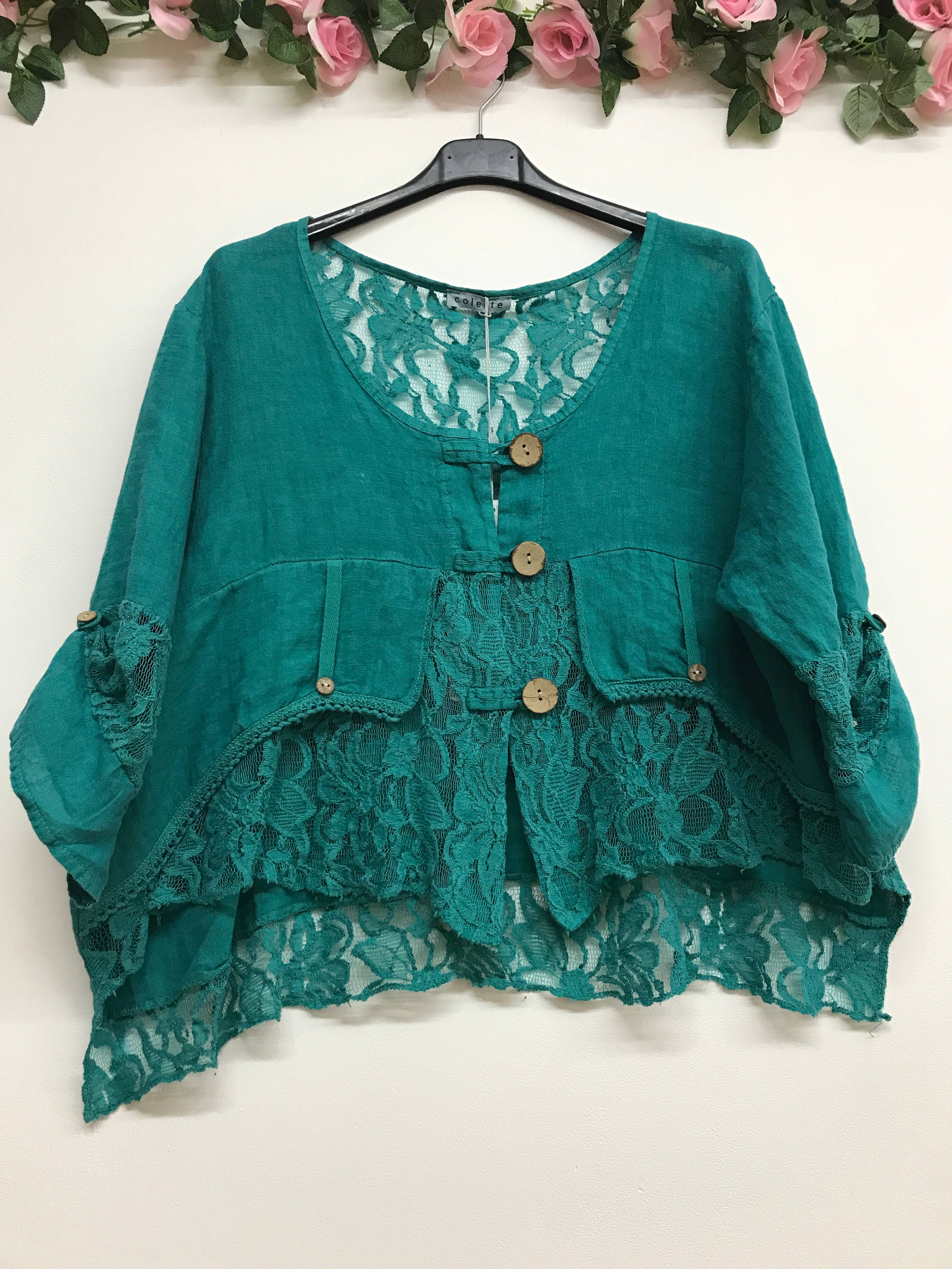 LINEN & COTTON HOUSE - Wholesale Jacket - Women's - VEST IN LINEN 9207 SPRING SUMMER9