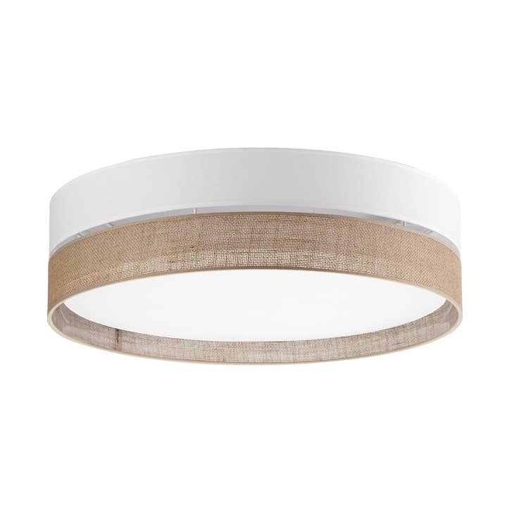 Blancolino 5 - Natural Raffia+Textile Ceiling Light for wholesale by MIMAX
