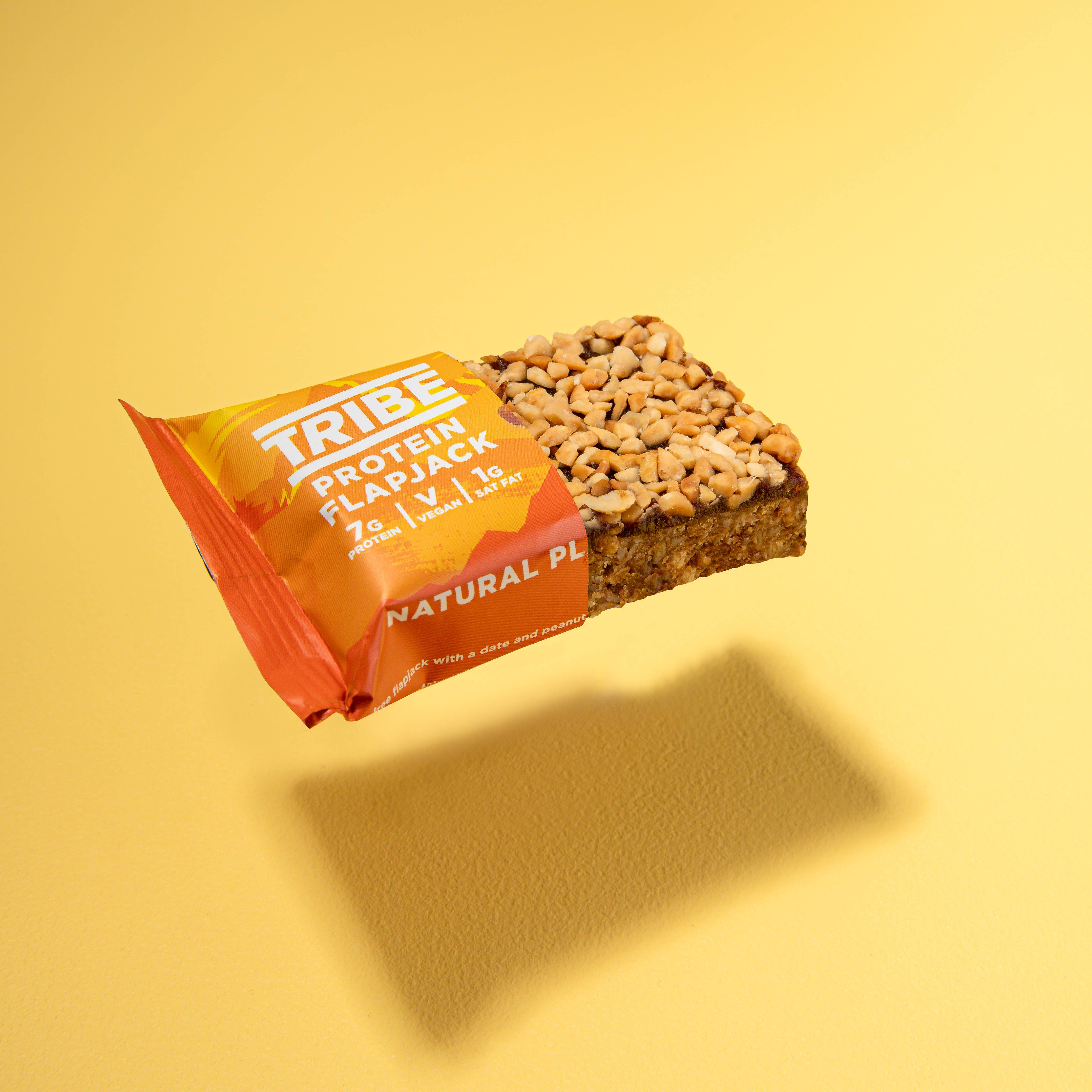 TRIBE – wholesale Snack bar – Protein Flapjack - Caramel (12 x 50g)4