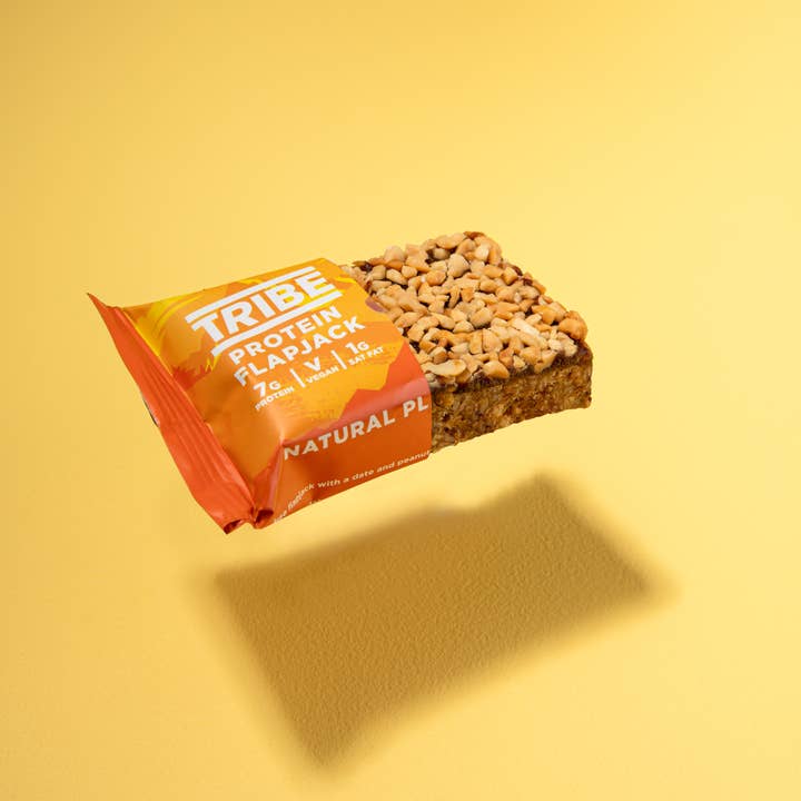 TRIBE - Wholesale Snack bar - Protein Flapjack - Caramel (12 x 50g)4