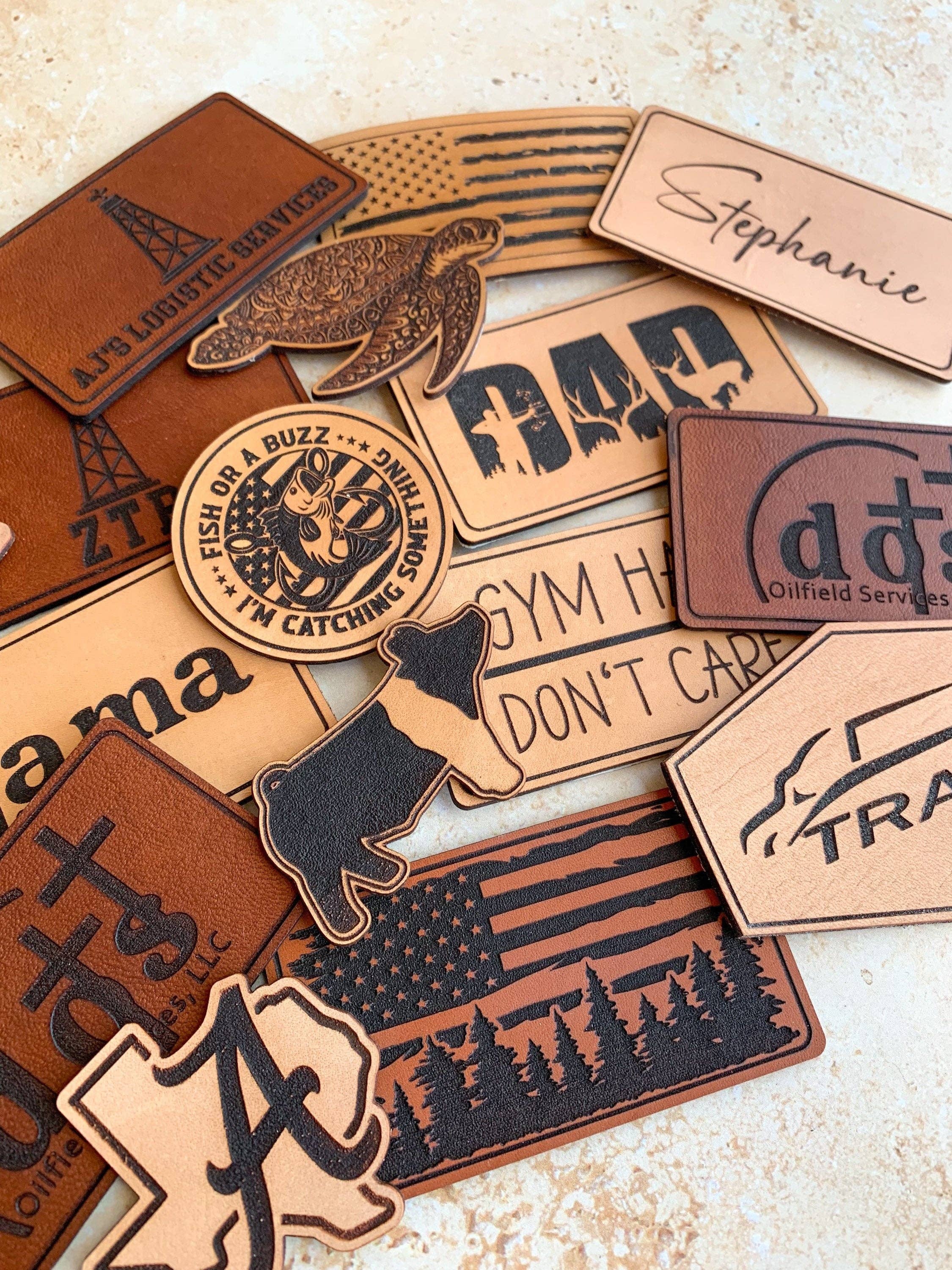 Dye and Pine - Wholesale Patch - Genuine Leather Patches, Adhesive Patch, Patches for Hats19