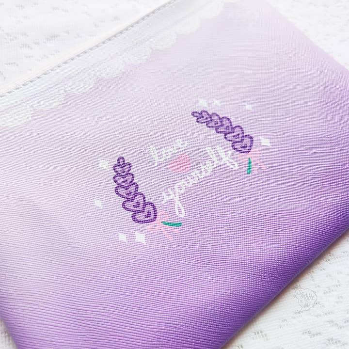***RETIRING last chance!*** Love Yourself Pouch | PU Leather | Makeup Bag or Pencil Case for wholesale by squibblefu