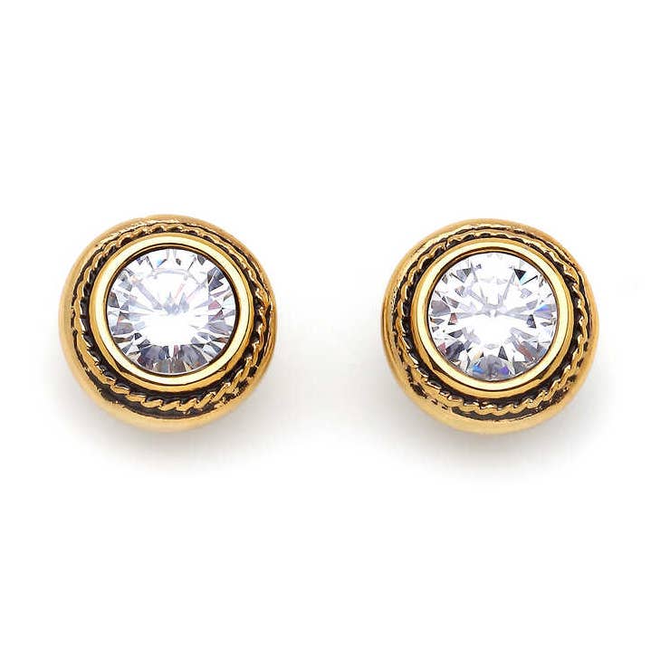 Esme Gold Plated Brass Earring for wholesale by Mon Reve
