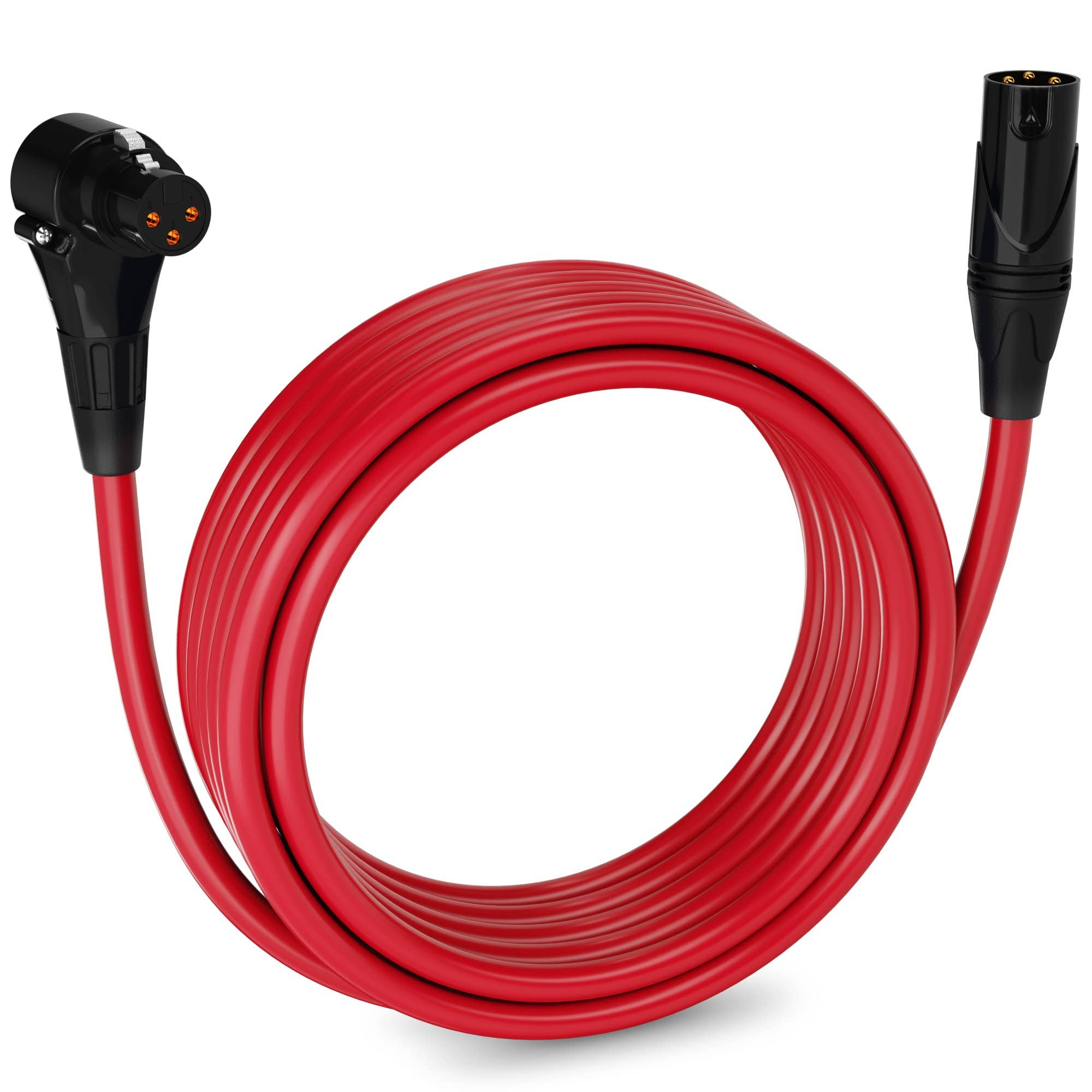 LyxPro - Wholesale Muziekaccessoire - Microfoon XLR gehoekte vrouwelijke kabel 3-pins microfoonkabel Pro Audio24