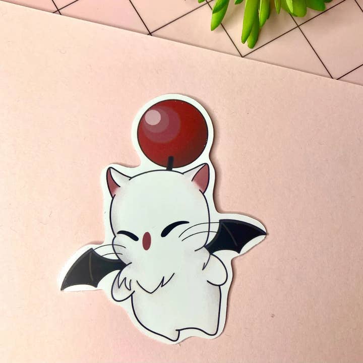 The little birdee co - Wholesale Sticker - Moggle final fantasy sticker- vinyl sticker mog ffxiv